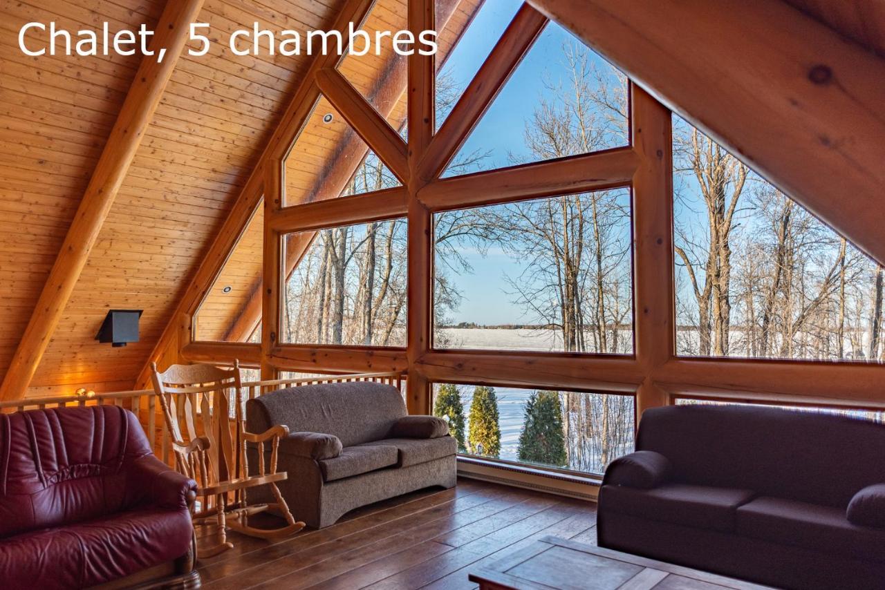 Chalets Et Spa Lac Saint-Jean Шамбор Экстерьер фото