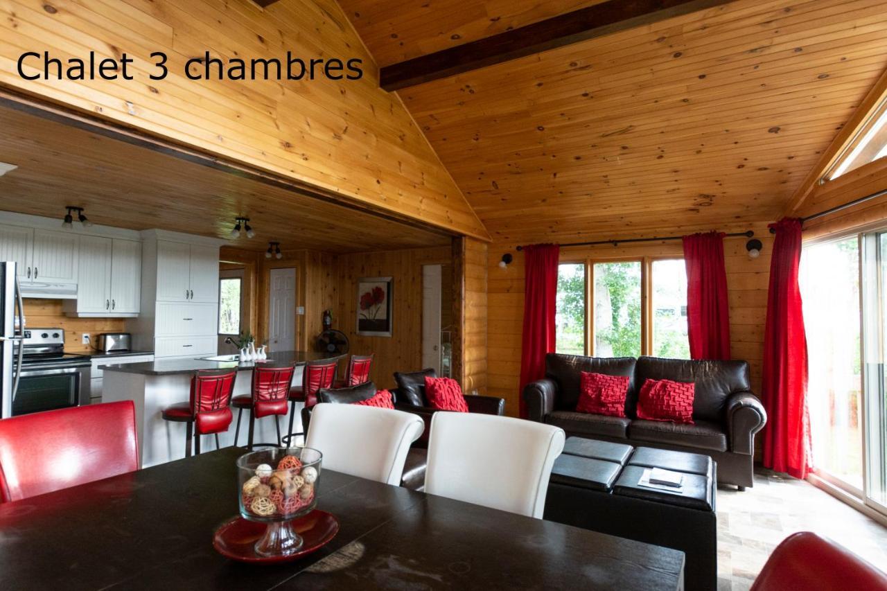 Chalets Et Spa Lac Saint-Jean Шамбор Экстерьер фото